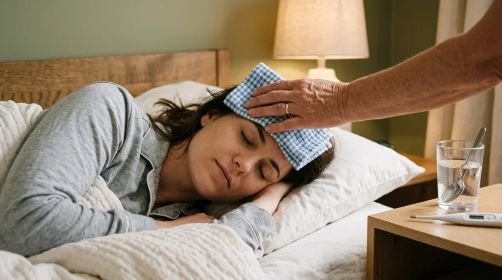 cooling head with cloth