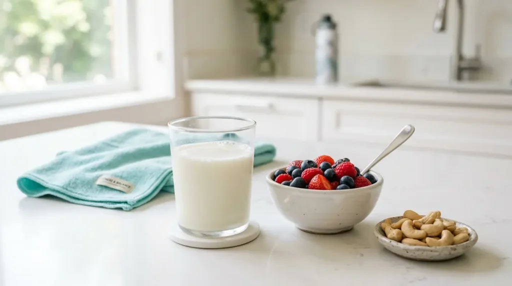 Milk berries cashews
