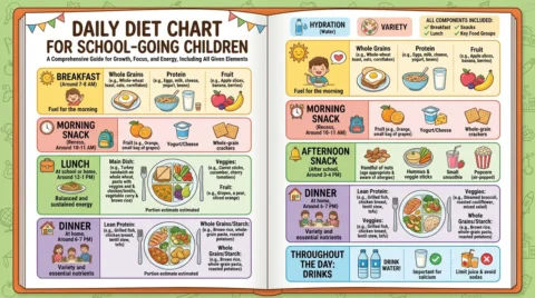 Kids Daily Diet Chart Healthy Diet Plan For Kids
