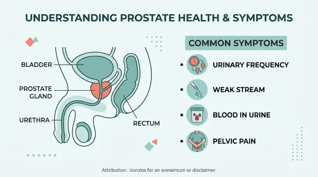 Prostate Cancer Symptoms Infograph