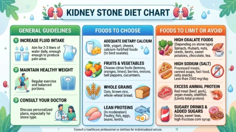 Balanced Diet for Kidney Stone Patients: Kidney Stone Diet Chart